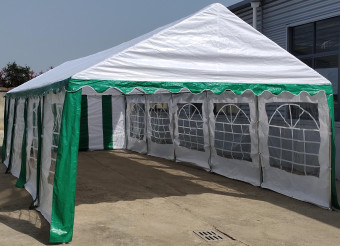 Торговая палатка Sundays Party 4x10 (белый-зеленый)