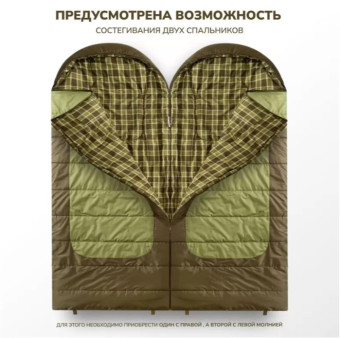 Спальный мешок RSP Chill 200 BIG R (225x100см, молния справа)