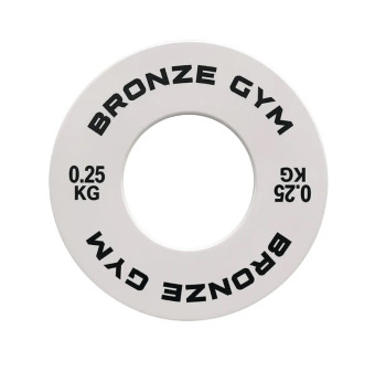 Диск калиброванный BRONZE GYM для пауэрлифтинга (0,25 кг)
