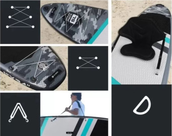 Сапборд Pic Board Camouflage Grey