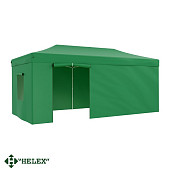 Тент-шатер быстросборный Helex 24366 6х3x3м полиэстер (зеленый)