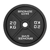 Диск олимпийский BRONZE GYM чугунный (20 кг)