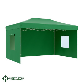 Тент-шатер быстросборный Helex 24336 4,5х3x3м полиэстер (зеленый)