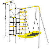 Дачный комплекс Romana Космос, качели-лодка, 103.21.05 (серый-жёлтый)