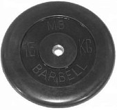 Диск обрезиненный BARBELL MB (металлическая втулка) 15 кг / диаметр 51 мм