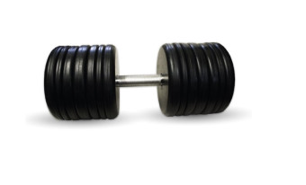 Гантель BARBELL "классик" (с вращающейся ручкой хром, 58 кг)