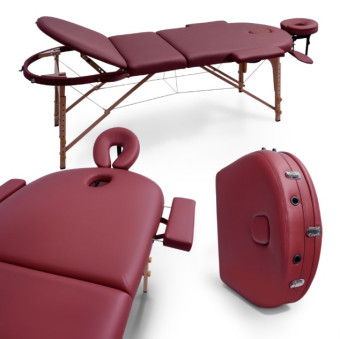 Массажный стол UNIX Comfort 3 Section Burgundy