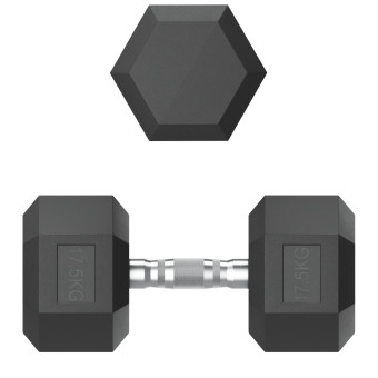 Гантели гексагональные обрезиненные UNIX Fit (17.5 кг, 2 шт)