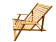 Кресло-шезлонг с подлокотниками (сиденье из дерева) DYATEL