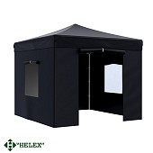 Тент-шатер быстросборный Helex 24332 3x3х3м полиэстер (чёрный)