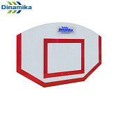 Стритбольный щит Dinamika ZSO-002113 поликарбонат (красная разметка)