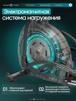 Эллиптический тренажер домашний OXYGEN FITNESS MINT