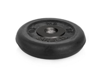 Диск обрезиненный "Barbell" d 31 мм (чёрный, 0,5 кг)