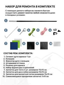 Палатка 2-местная RSP Lake 2 (синий)