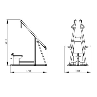 Тяга вниз спереди Central Sport Pro, AR073.1