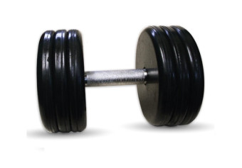 Гантель BARBELL "классик" (с вращающейся ручкой хром, 41 кг)