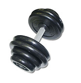 Гантель BARBELL "профи" (63.5 кг)