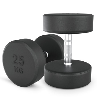 Гантели круглые обрезиненные UNIX Fit PRO (25 кг, 2 шт)