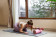 Набор для фитнеса Sundays Fitness Валик IR97435B + Коврик IR97506 (зеленый, серый)
