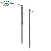 Стойки волейбольные пристенные с системой натяжения Dinamika ZSO-002778 (серый)