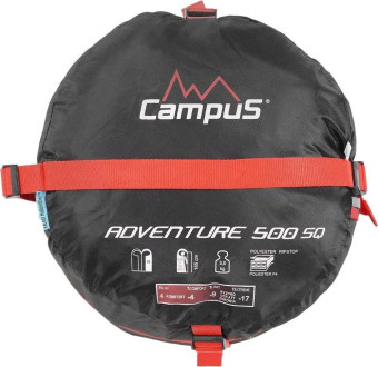 Спальный мешок Campus ADVENTURE 500SQ L-zip
