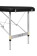 Массажный стол BodyFit 2 секции алюминиевый, черный 60 см