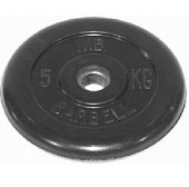 Диск обрезиненный BARBELL MB (металлическая втулка) d31мм (5кг)