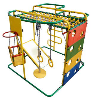 Детский спортивный комплекс Формула здоровья Мурзилка S (оранжевый-радуга)