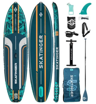 Сапборд Skatinger Leafy Expedition Green Base