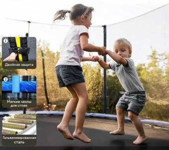 Батут PERFETTO SPORT ACTIVITY 12 (диаметр 3,7 м синий)