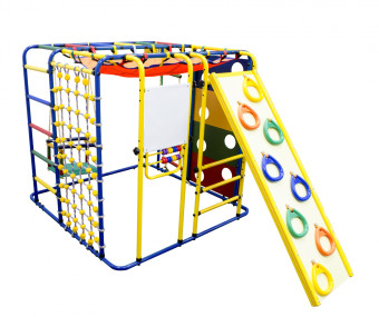 Детский спортивный комплекс Формула здоровья Кубик У Плюс (синий-радуга)