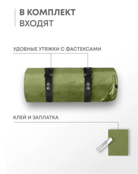 Самонадувающийся коврик RSP Velour 38 (оливково-зеленый)