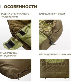 Спальный мешок RSP Chill 200 BIG L (225x100см, молния слева)