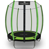 Батут пружинный с защитной сеткой Calviano 140 см - 4,5ft OUTSIDE master (зеленый)