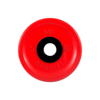 Диск олимпийский Barbell d51 мм (цветной, 5 кг)