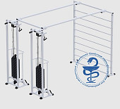 Биотонус-2+шведская стенка Central Sport Pro, AR088.2х2400 (стек 2х100кг)