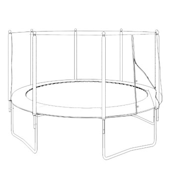 Батут UNIX Line Simple 12 ft Green (outside)