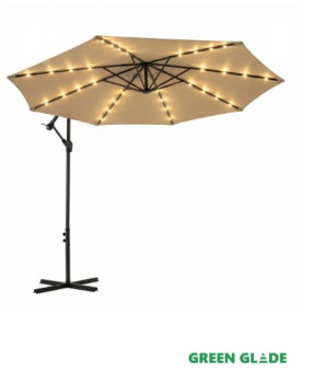 Зонт садовый Green Glade 8013 с LED подсветкой на солнечной батарее