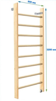 Шведская стенка Dinamika ZSO-000085, 320х80 см (массив.сосна)