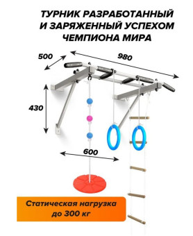 Турник (Мини ДСК) Оптимист (белый)