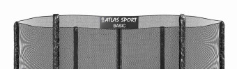 Батут Atlas Sport 312см - 10ft BASIC (3 ноги) с внешней сеткой и лестницей PURPLE