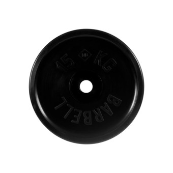 Диск олимпийский Barbell d51 мм (черный, 15 кг)