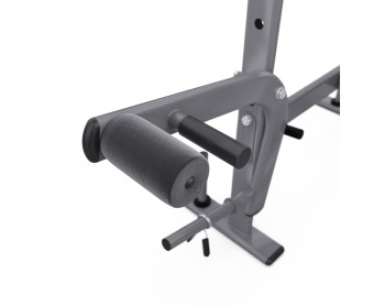 Скамья со стойками под штангу DFC D702 PRO (широкий хват, с партой для бицепса)