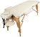 Массажный стол Atlas Sport складной 3-с деревянный 60 см. + сумка (бежевый)