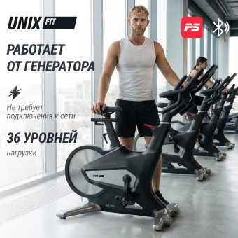 Велотренажер Спин-байк UNIX Fit SB-990 PRO (черный)