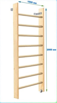 Шведская стенка Dinamika ZSO-004503, 200х100 см (массив.сосна)