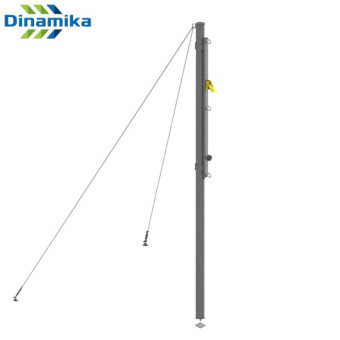 Стойки волейбольные на растяжках Dinamika ZSO-002777 (серый)