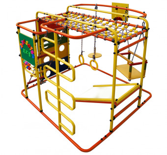Детский спортивный комплекс Формула здоровья Мурзилка S (оранжевый-радуга)