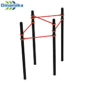Турник двойной треугольник Dinamika ZSO-001888, профиль 76
