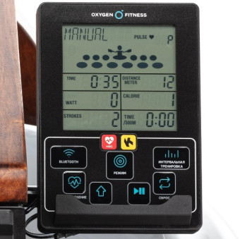 Гребной тренажер домашний OXYGEN FITNESS WOOD ROWER Q1